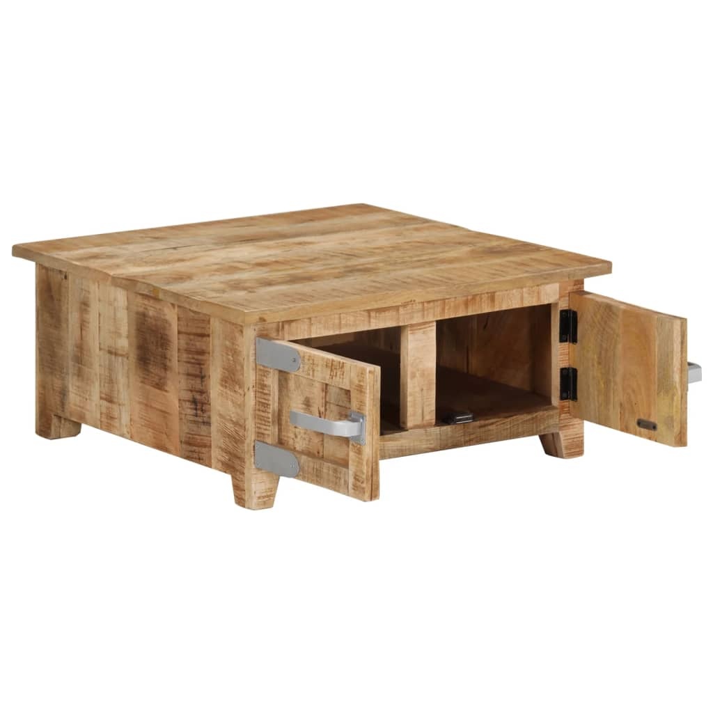 vidaXL Salontafel 67x67x30 cm massief mangohout