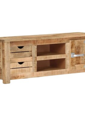 vidaXL Tv-meubel 110x30x40 cm ruw mangohout