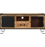 Tv-meubel 110x31x46 cm ruw mangohout