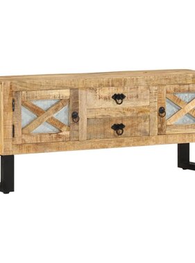 vidaXL Tv-meubel 110x30x45 cm ruw mangohout