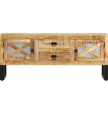 vidaXL Tv-meubel 110x30x45 cm ruw mangohout