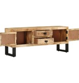 vidaXL Tv-meubel 110x30x45 cm ruw mangohout