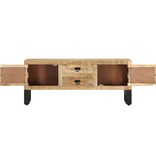 vidaXL Tv-meubel 110x30x45 cm ruw mangohout