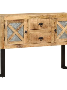 vidaXL Dressoir 110x30x74 cm ruw mangohout