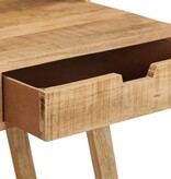 vidaXL Bureau 100x45x90 cm massief ruw mangohout