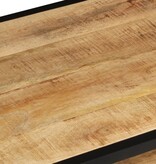 vidaXL Salontafel 90x45x35 cm massief ruw mangohout