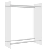 Haardhoutrek 80x35x100 cm gehard glas transparant