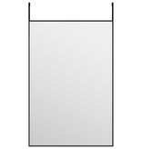 vidaXL Deurspiegel 40x60 cm glas en aluminium zwart