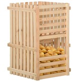 vidaXL Aardappelkist 50x50x80 cm massief grenenhout