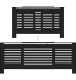 vidaXL Radiatorombouw 205 cm MDF zwart