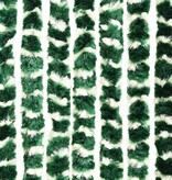 vidaXL Vliegengordijn 100x220 cm chenille groen en wit