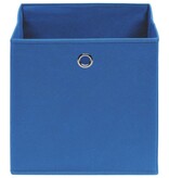 vidaXL Opbergboxen 10 st 28x28x28 cm nonwoven stof blauw