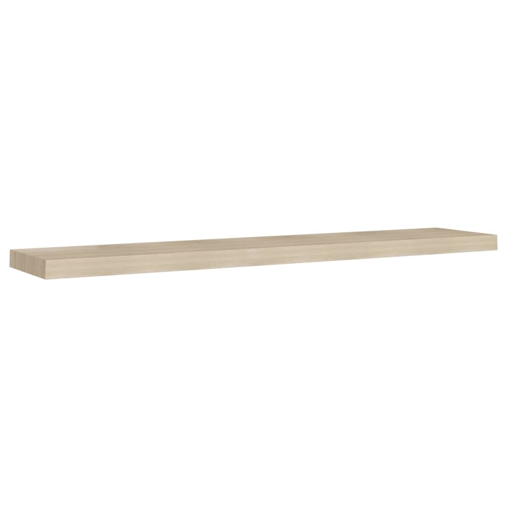 vidaXL Wandschappen zwevend 4 st 120x23,5x3,8 cm MDF eikenkleurig