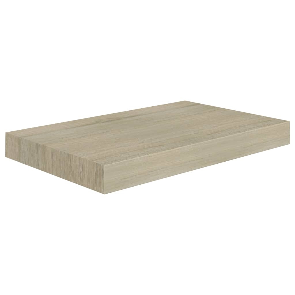 vidaXL Wandschappen zwevend 4 st 40x23x3,8 cm MDF eikenkleurig