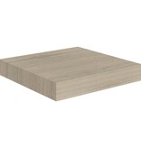 vidaXL Wandschappen zwevend 4 st 23x23,5x3,8 cm MDF eikenkleurig