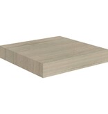 vidaXL Wandschappen zwevend 2 st 23x23,5x3,8 cm MDF eikenkleurig