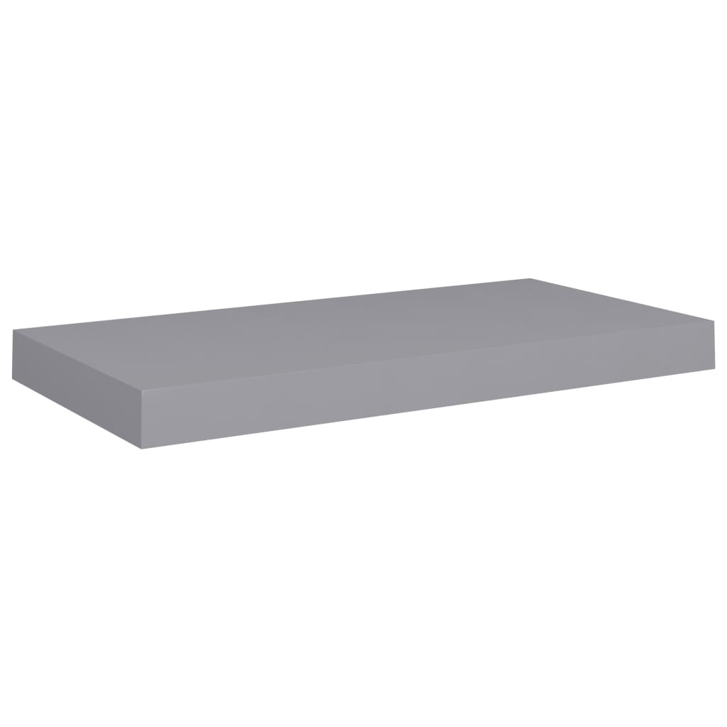 vidaXL Wandschappen zwevend 4 st 50x23x3,8 cm MDF grijs