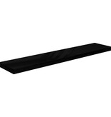 vidaXL Wandschappen zwevend 2 st 120x23,5x3,8 cm MDF hoogglans zwart