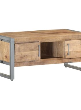 vidaXL Salontafel 95x50x40 cm ruw mangohout