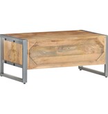 vidaXL Salontafel 95x50x40 cm ruw mangohout