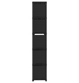 vidaXL Kast met 15 vakken 103x30x175,5 cm stof zwart