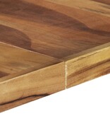 vidaXL Eettafel 140x140x75 cm massief hout met sheesham afwerking