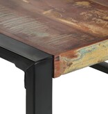 vidaXL Eettafel 140x140x75 cm massief gerecycled hout