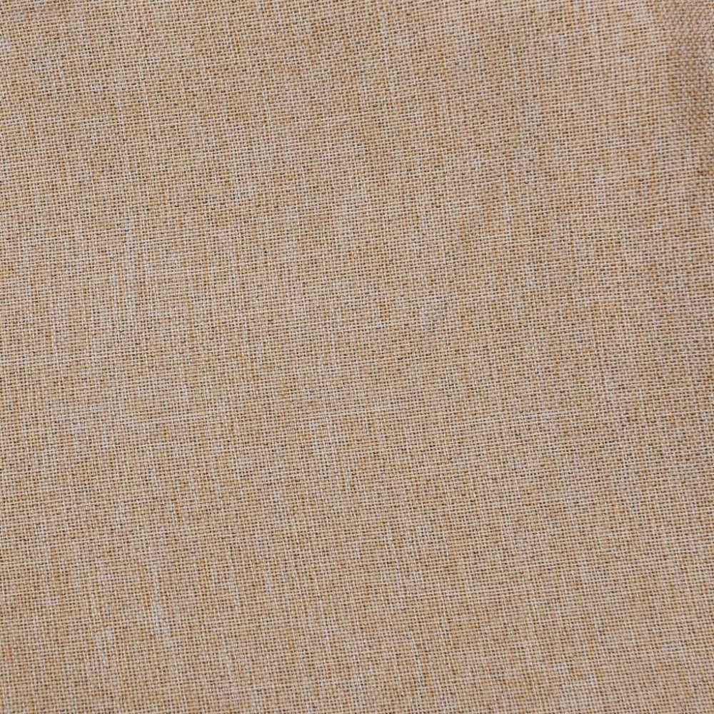 vidaXL Gordijn linnen-look verduisterend met haken 290x245 cm beige