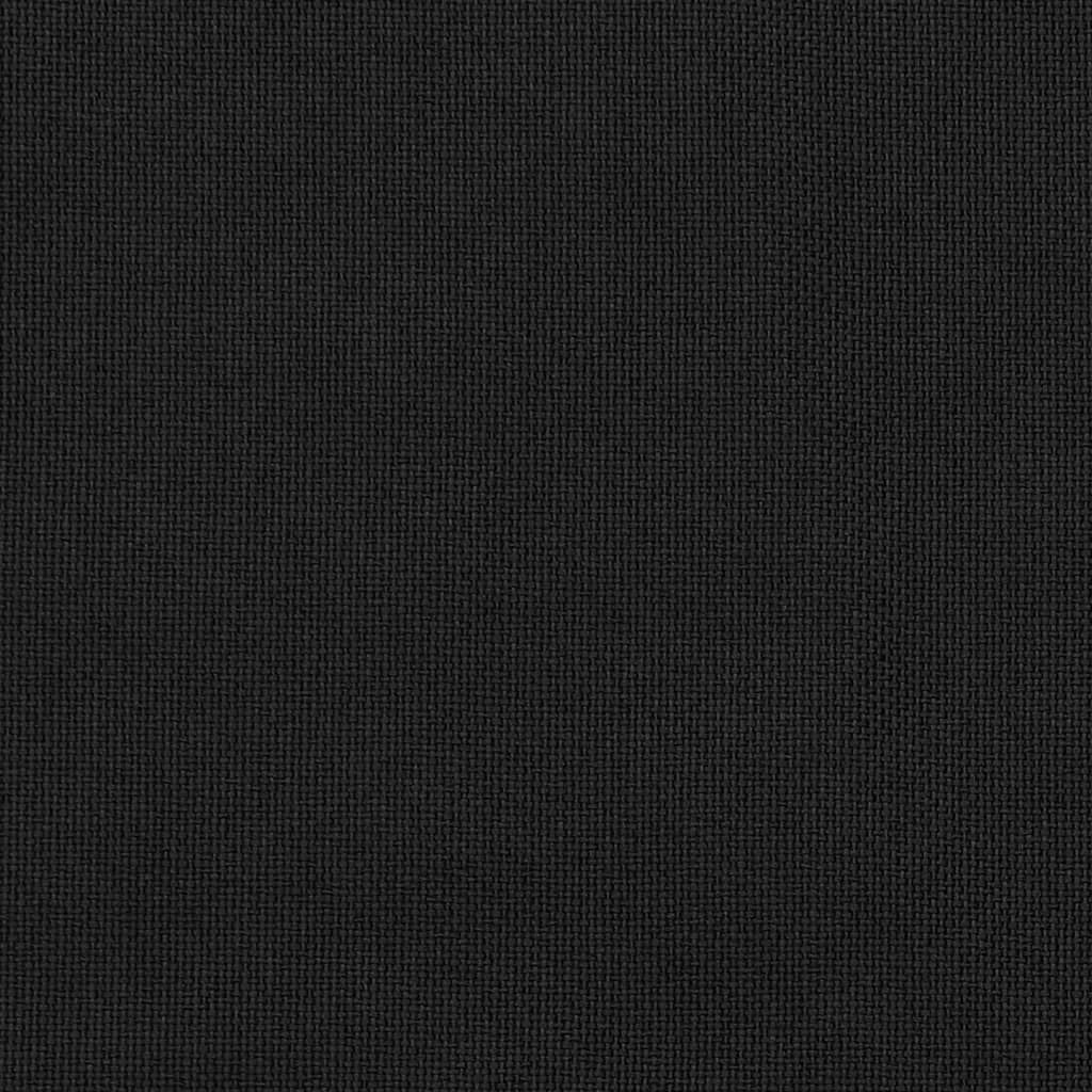 vidaXL Gordijnen linnen-look verduisterend ogen 2 st 140x175 cm zwart
