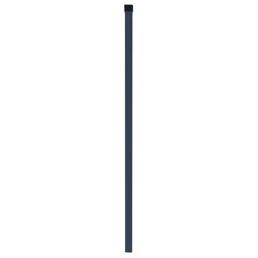 vidaXL Schuttingpalen 10 st 170 cm gegalvaniseerd staal grijs