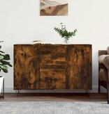 VidaXL Dressoir 104x35x70 cm bewerkt hout gerookt eikenkleurig