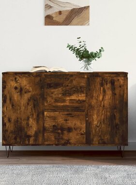 VidaXL Dressoir 104x35x70 cm bewerkt hout gerookt eikenkleurig