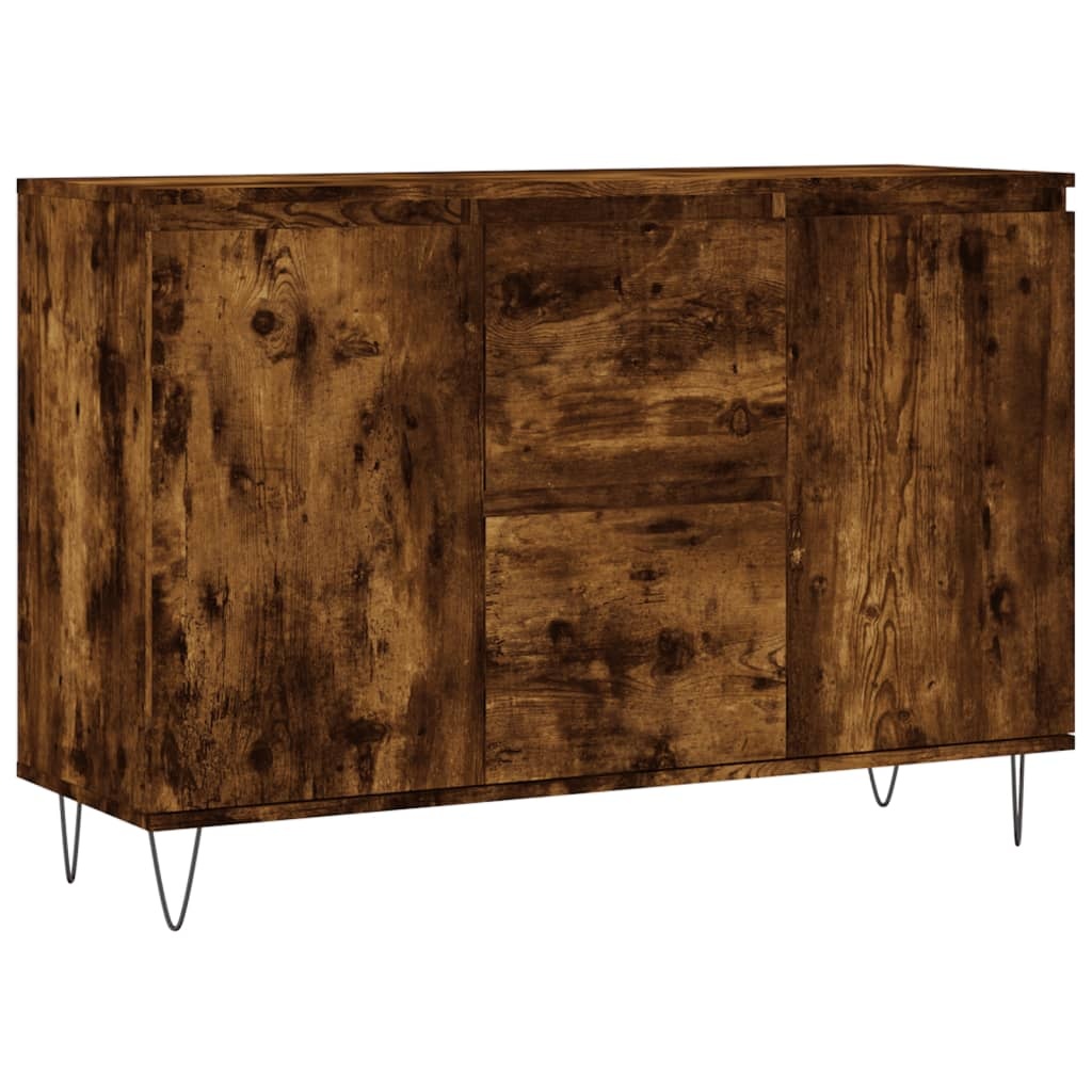 VidaXL Dressoir 104x35x70 cm bewerkt hout gerookt eikenkleurig