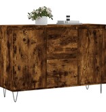 VidaXL Dressoir 104x35x70 cm bewerkt hout gerookt eikenkleurig