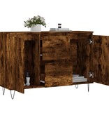 VidaXL Dressoir 104x35x70 cm bewerkt hout gerookt eikenkleurig