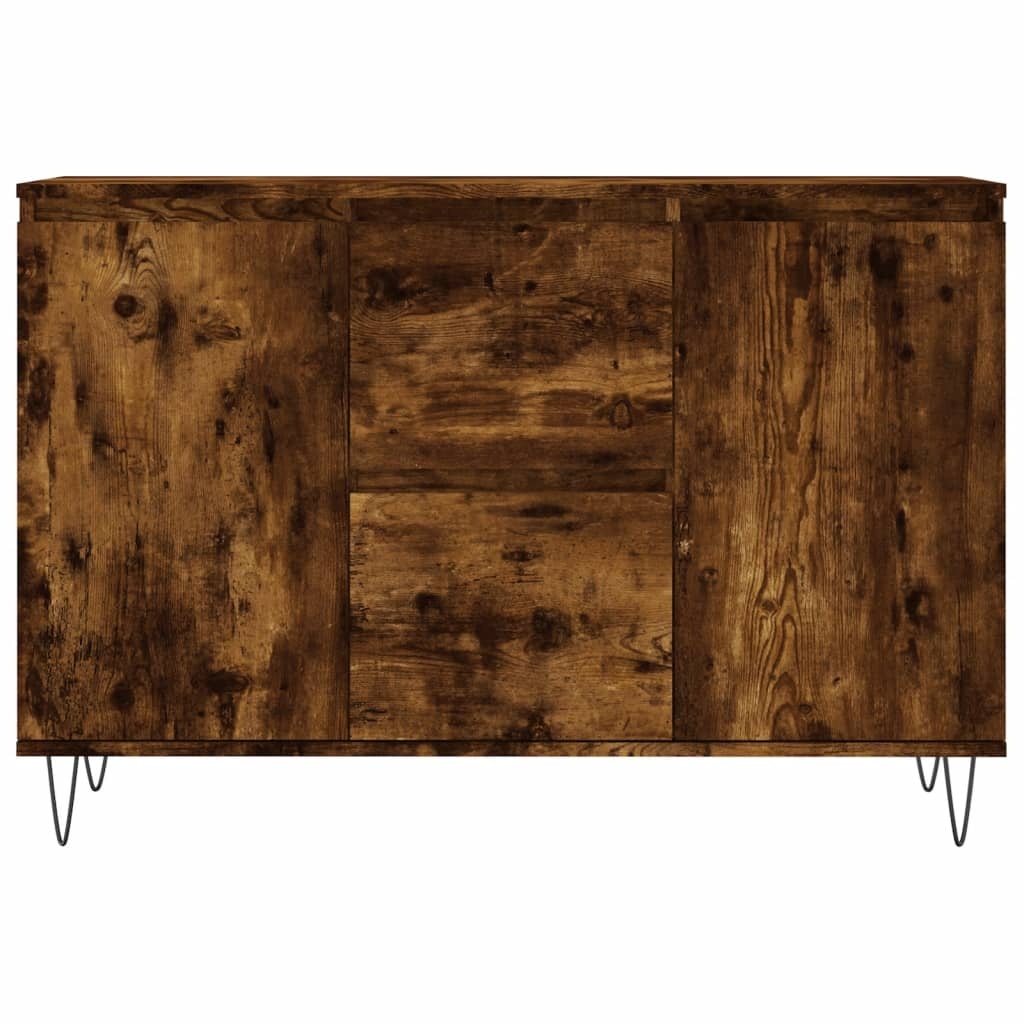 VidaXL Dressoir 104x35x70 cm bewerkt hout gerookt eikenkleurig