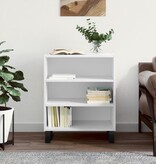 VidaXL Dressoir 57x35x70 cm bewerkt hout hoogglans wit