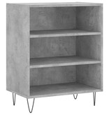 VidaXL Dressoir 57x35x70 cm bewerkt hout betongrijs