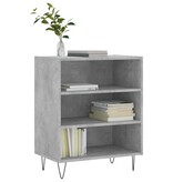 VidaXL Dressoir 57x35x70 cm bewerkt hout betongrijs