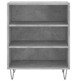 VidaXL Dressoir 57x35x70 cm bewerkt hout betongrijs