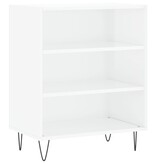 VidaXL Dressoir 57x35x70 cm bewerkt hout hoogglans wit