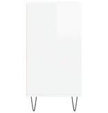 VidaXL Dressoir 57x35x70 cm bewerkt hout hoogglans wit