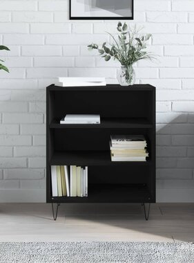 VidaXL Dressoir 57x35x70 cm bewerkt hout zwart