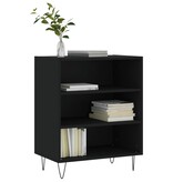 VidaXL Dressoir 57x35x70 cm bewerkt hout zwart