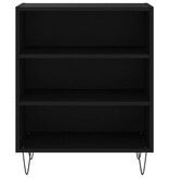 VidaXL Dressoir 57x35x70 cm bewerkt hout zwart