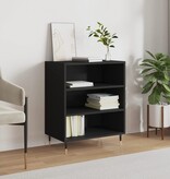 VidaXL Dressoir 57x35x70 cm bewerkt hout zwart