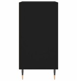 VidaXL Dressoir 57x35x70 cm bewerkt hout zwart
