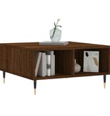 VidaXL Salontafel 60x60x30 cm bewerkt hout bruineiken