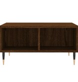 VidaXL Salontafel 60x60x30 cm bewerkt hout bruineiken