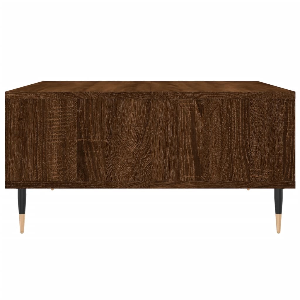 VidaXL Salontafel 60x60x30 cm bewerkt hout bruineiken